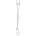 Chisel Circle Dangle Necklace in Stainless Steel, 23 inch - Walmart.com