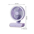 thumbnail image 3 of XGFHYJEH Desk Fan, Box Fan, Small Fan, Box Fan Clearance, Small Desk Fan, Small Fans for Desk, Portable Personal Quiet Electric Fan for Home, Plastic, 3 of 4
