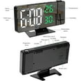 thumbnail image 4 of Clearance! VALSEEL Projection Alarm Clock, Multifunctional LED Temperature and Humidity Display, Intelligent Electronic Clock, Time Memory, Bedroom Desk Clock, 4 of 7