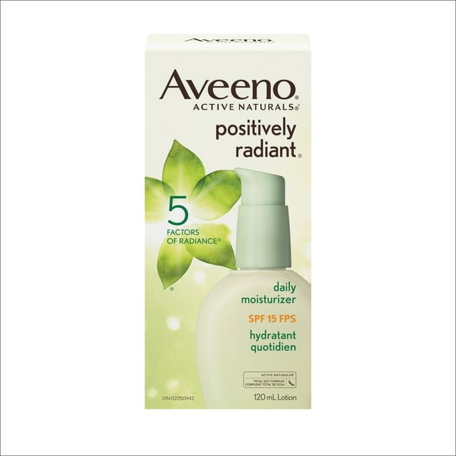 Aveeno Positively Radiant Face Moisturizer SPF 15 + Aveeno Positively Radiant Exfoliating Face Mask Bonus Pack