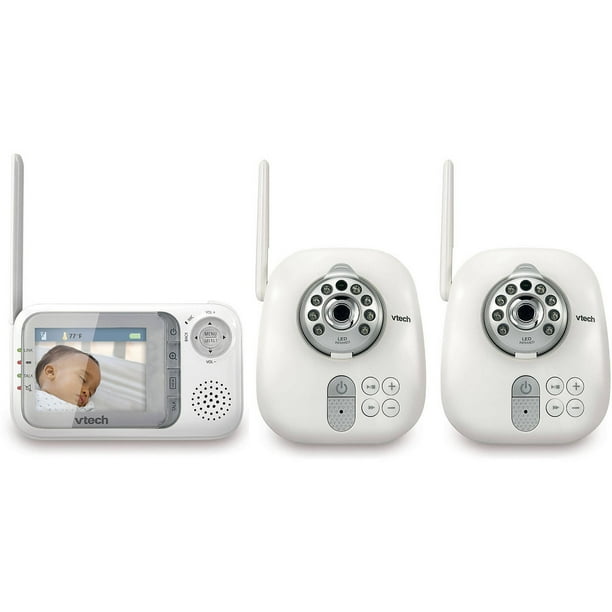 Vtech Vm321 2 Video Baby Monitor Night Vision 2 Cameras Walmart Com Walmart Com