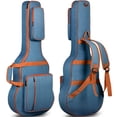 thumbnail image 1 of CAHAYA Denim Acoustic Guitar Bag 5 Storage Pockets Deluxe Full Size 8mm Padding Backpack Denim Fabric Breathable Wearabl, 1 of 6