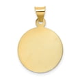 thumbnail image 5 of Auriga Fine Jewelry 14K Yellow Gold Polished and D/C Baptism Circle Pendant for Women, 5 of 6