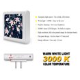 thumbnail image 2 of Plug in Dimmable LED Night Light with Dusk to Dawn Auto Sensor, Adjustable Brightness, Warm Light, Auto On/Off Nightlight for Bathroom, Hallway, Nursery, Bedrooms - Pink and White Flowers with Blue, 2 of 7