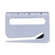 thumbnail image 1 of Abre cartas, abrelatas de sobres, herramienta para abrir paquetes, cortador de papel de envolver con cuchilla oculta, abrelatas de 3 en 1 con lupa, abrelatas con regla blanco, 1 of 5