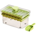 thumbnail image 2 of Molde para Cubitos Hielo Ndcxsfigh Tipo Prensa con Pala Bandeja para Hielo 68 Compartimentos verde, 2 of 9