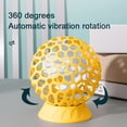 thumbnail image 7 of Needhep Fans With 4 Speeds,Oscillating Desk Fan, Best Fans For Cooling Large Rooms, Small Rotating Fan, Portable Battery Fan (Yellow), 7 of 7
