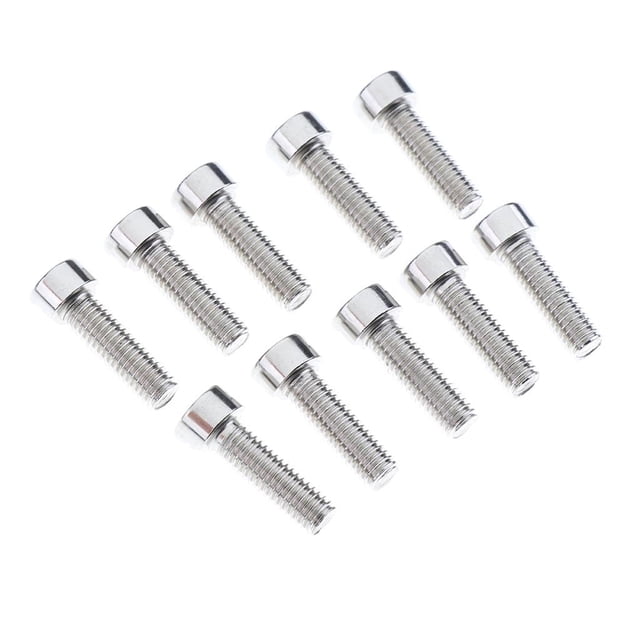 10 piezas M5 de material acero inoxidable de agua pernos de jau tornillos de soporte tornillos de fijación del manilr DYNWAVEMX Tornillos de la jaula de la botella de agua de la bicicleta