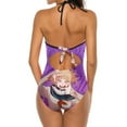 thumbnail image 3 of My Hero Academia Himiko Toga Women's Swimwear Strap One Piece Backless Tummy Control V Neck Swimsuit Summer Beach Vacation Bathing Suit, 3 of 7