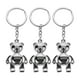 thumbnail image 1 of FELTECHELECTR 3 llaveros de oso de aleación de zinc, hermosos llaveros, colgantes únicos para llaveros., 1 of 3