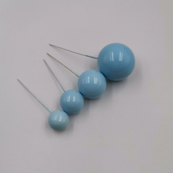 Boule de Matériau, Boule Dorée, Boule Argentée, Décoration de Gâteau d'Anniversaire