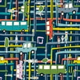 thumbnail image 2 of HUE and MI and Sangita 15x15 Black Ornate Wood Framed with Double Matting Museum Art Print Titled - 20-11 Traffic Lines, 2 of 4