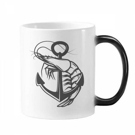

World Shrimp Marine Organism Changing Color Mug Morphing Heat Sensitive Cup With Handles 350 ml
