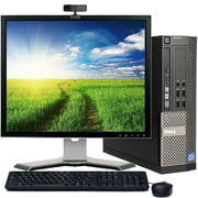 Restored Dell OptiPlex Windows 10 SFF Desktop Computer with an Intel i3 CPU 4GB RAM 500GB HD DVD-RW Wi-fi and a 17" LCD Computer (Refurbished)