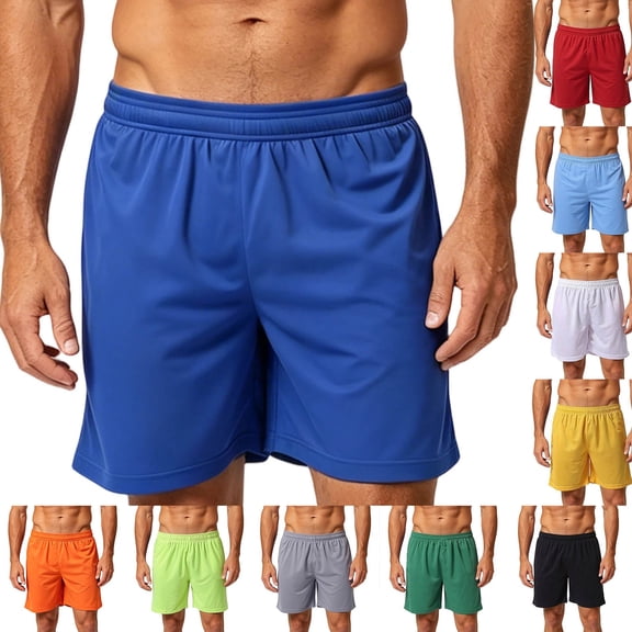 EOYWHK Men's Drawstring Shorts Breathable Elastic Waist Gym Shorts Soft Lightweight Breathable Casual Activewear for Men Daily Wear Outdoor Black L