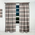 thumbnail image 2 of Designart 'Circular Retro Pattern IX' Mid-Century Modern Curtain Panel, 2 of 5