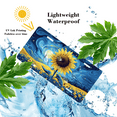 thumbnail image 4 of 1 Pcs 2D Flat License Plate Covers & Frames, Sunflower under Starry Night For Decorative Front, Waterproof For Decoration Aluminum License Plate Covers & Frames Cover For Men Women, 12" X 6", 4 of 7