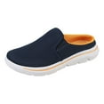 thumbnail image 6 of Dakaela Mules for Women Lightweight Slip on Sneakers Knit Mesh Open Back Walking Running Tennis Flats, 6 of 7