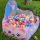 thumbnail image 3 of Tienda para niños Jirafa Kid Play House Cartoon Cast Baloncesto Piscina Juguete Rosa, 3 of 6