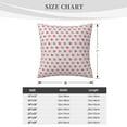 thumbnail image 4 of ZICANCN Rose Heart Pink Decorative Throw Pillow Covers, Bed Couch Sofa Decorative Knit Pillow Covers for Living Room Farmhouse, 24"x24", 4 of 8
