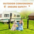 thumbnail image 7 of CL.HPAHKL Dog Playpen Indoor Outdoor, 16 Panels 40" Height Metal Puppy Playpen Pet Playpen with Doors for Small/Medium/Large Dogs Exercise Pen, Dog Pen Dog Fence for Garden, Yard, RV Camping, 7 of 7