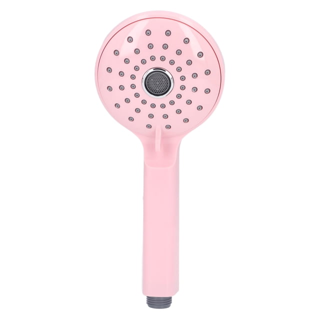 Pressurized Shower Head ABS Handheld Two Modes High Pressure Shower Sprayer Prevent Splashing Bathroom Accessories Pink