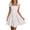White dress 04, variant on Karymi Easter Dress Striped Cute Bow Shoulder Straps Mini Dress, Square Neck A-Line Casual Summer Sundress Lightweight Airy Beach Dress Womens Dresses