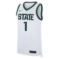 thumbnail image 2 of Men's Nike #1 White Michigan State Spartans Home Replica Jersey, 2 of 3