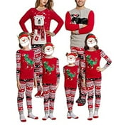 Aunavey Matching Family Pajamas Christmas Xmas Jammies Clothes Mum and Me Holiday Pjs Women Men