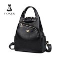 thumbnail image 3 of Mochila de estilo femenino de la marca FOXER, de piel auténtica y microfibra, para la escuela, para niñas, de viaje, regalo de Navidad, 3 of 5
