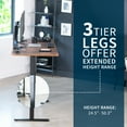 thumbnail image 6 of VIVO Electric 83” x 30” Stand Up Desk, Vintage Brown Table Top, Black Frame, 6 of 8
