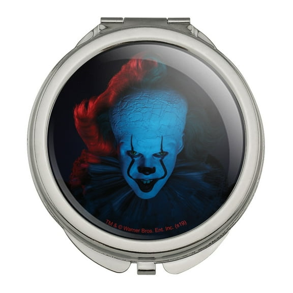IT: Chapter 2 Blue Pennywise Compact Travel Purse Handbag Makeup Mirror