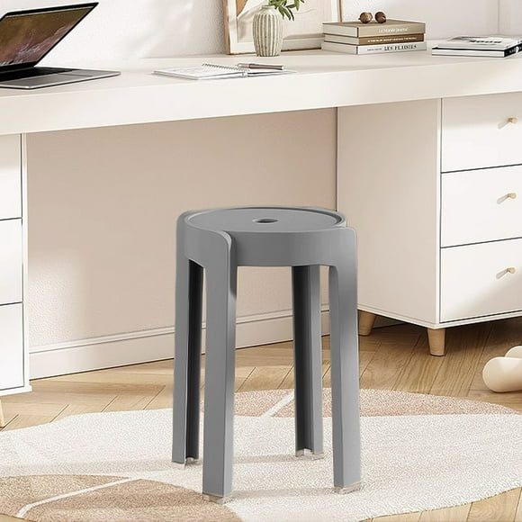 Dvkptbk Long Legged Stools Home Chairs Made of Thick Plastic Can Be Stacked and Stacked. Dining Table Stools Windmill Stools High Round Stools Rubber Stools and Simples Chairs Furniture