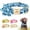 Blue, variant on Pet Artist Cute Personalized Dog Cat Collar with Removable Flower Nylon Pet Name Engraved