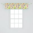 thumbnail image 2 of Ambesonne Colorful Window Valance, Various Teapots and Cups, 42" x 12", Multicolor, 2 of 3