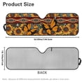 thumbnail image 7 of Yuyamidu Butterfly Windshield Sunshade Aztec Sunflowers Sun Shade Heat Shield Car Sun Visor Mat for Jeep Wrangler JL JLU 2018-2024 Rubicon Sahara 2 Door & 4 Door & Gladiator JT, 7 of 7