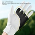 thumbnail image 3 of Breathable Sheepskin Golfing Glove Non Slip Swing Guide for Men with Removable Plate, 3 of 7