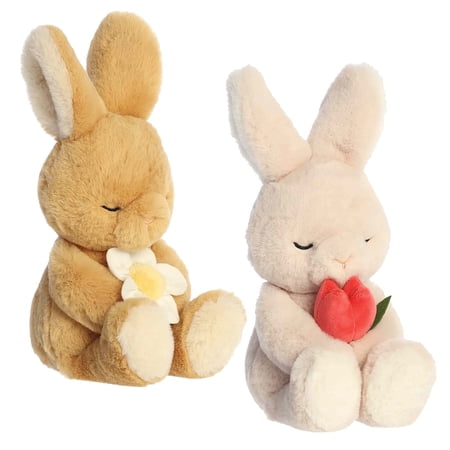 Aurora Plush - Flower Blossom Bunny Bundle: Toffee and Buttercup 10
