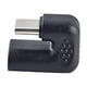 thumbnail image 3 of 2 adaptadores convertidores USB 3.1 tipo C macho a USB-c hembra en ángulo recto de 180 grados para teléfonos inteligentes, 3 of 5
