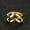 Gold, variant on 18K Rose Gold Plating Hollow Band Stainless Steel Women's Gift Ring Size 6/7/8/9