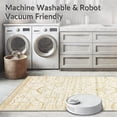 thumbnail image 5 of ODIKA 4'x6' Machine Washable Non-Slip Area Rug, Radiant Courtyard Medley with Abstract Arches and Joyful Motifs High Traffic Rug, Beige, 195678, 5 of 7