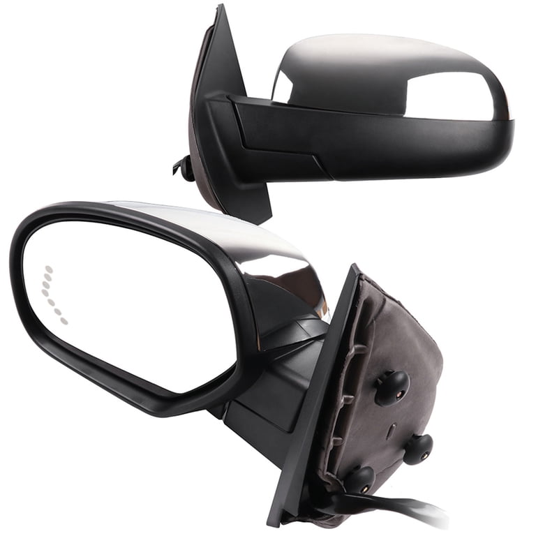 Passenger Mirror Tow Mirrors For 07-13 Chevy Silverado 1500 2500 3500, Tow Mirrors Power Heated LED Signal Side Mirror