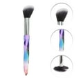 thumbnail image 3 of Unique Bargains 5 Pcs Crystal Makeup Brush Set for Bathroom Purplish Red Plastic Handle Nylon Hair, 3 of 5
