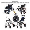 thumbnail image 4 of Roue avant de Fauteuil Roulant, Roulettes avant Durables de 6 Pouces Absorbant les Chocs pour Marcheurs, 4 of 7