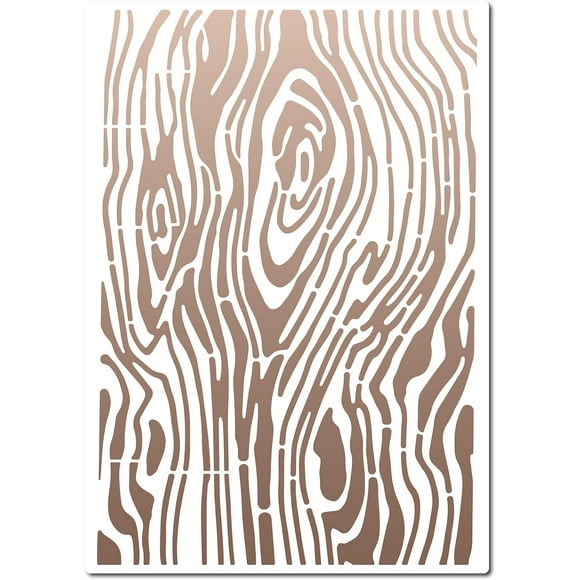 Wood Grain Stencils 30×21cm Woodgrain Cake Templates Reusable Sign Square Stencil Hollow Out Drawing Template for Painting on Wood Wall Scrapbooking Card Floor DIY Home Crafts