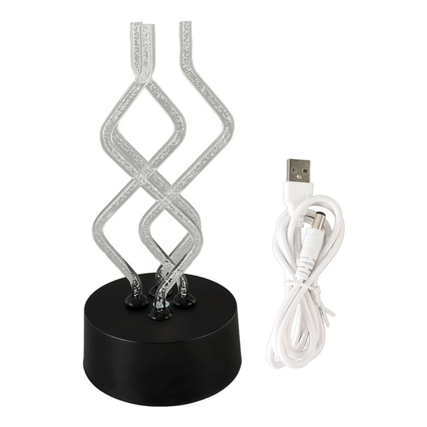 Lámpara de escritorio LED que cambia de color, LED que cambia de color con burbujas Luz de mesa LED que cambia de color Lámpara de escritorio que cambia de color con burbujas Diseño revolucionario Jadeshay A