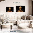 thumbnail image 4 of Elephant Stock Lady Gold Chic Wall Art - Horizontal Canvas Wall Art - Living Room Wall Decor - Fashion And Beauty Canvas - Black And Gold Decor - 36" x 24", 4 of 8