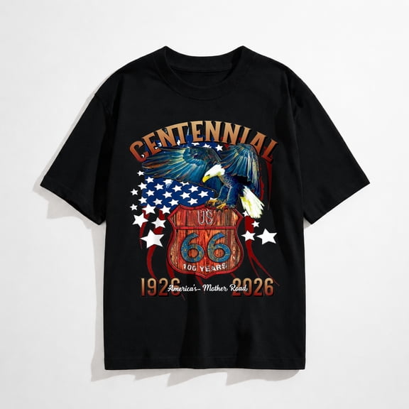 US HWY 66 Centennial America's Main Street 1926-2026 T-Shirt