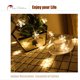 thumbnail image 4 of Luces de cadena de copo de nieve de Navidad 6m 40LED Luces de hadas Funciona con batería a prueba de agua para Navidad Jardín Patio Dormitorio Decoración de fiesta Iluminación de celebración interior al aire libre, blanco cálido Zhivalor FLD-3430, 4 of 7