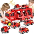 thumbnail image 2 of MAVOLIO 5-in-1 Construction Truck Toys for Toddler Boy 1-5 Year Old | Kids Birthday Gifts Car Trucks with Excavator Crane Mixer Bulldozer, 2 of 8
